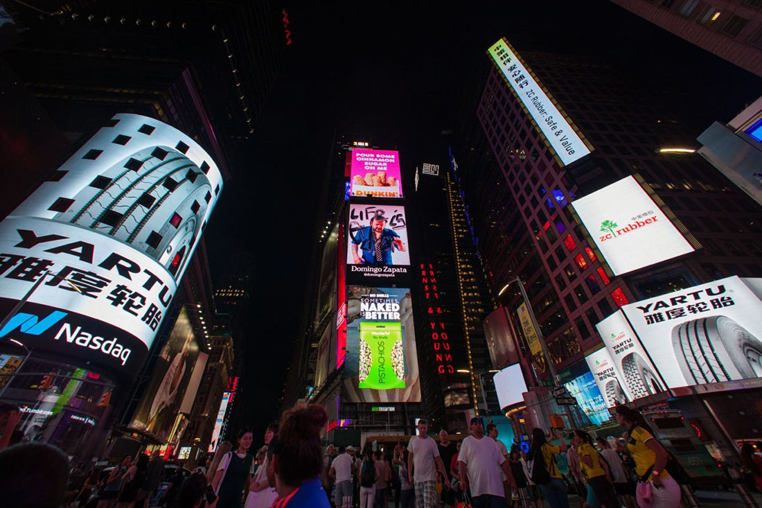 ZC Rubber to add the advertising in Times Square and global international airports