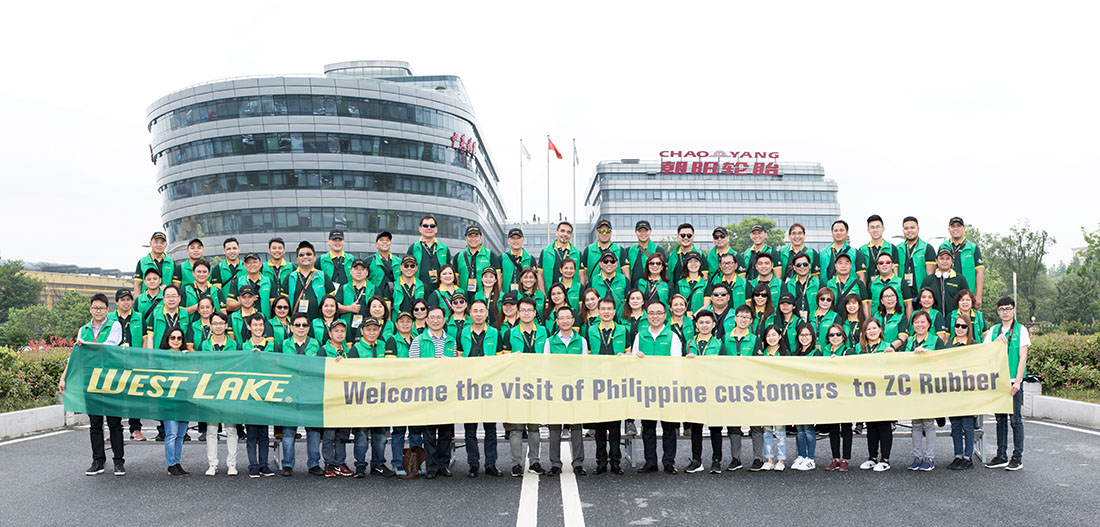 Westlake team of New Century from Philippine visited ZC Rubber in Hangzhou